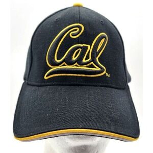 Vintage California Cal Berkeley Bears FITTED Hat Drew Pearson Rare ONE SIZE FITS